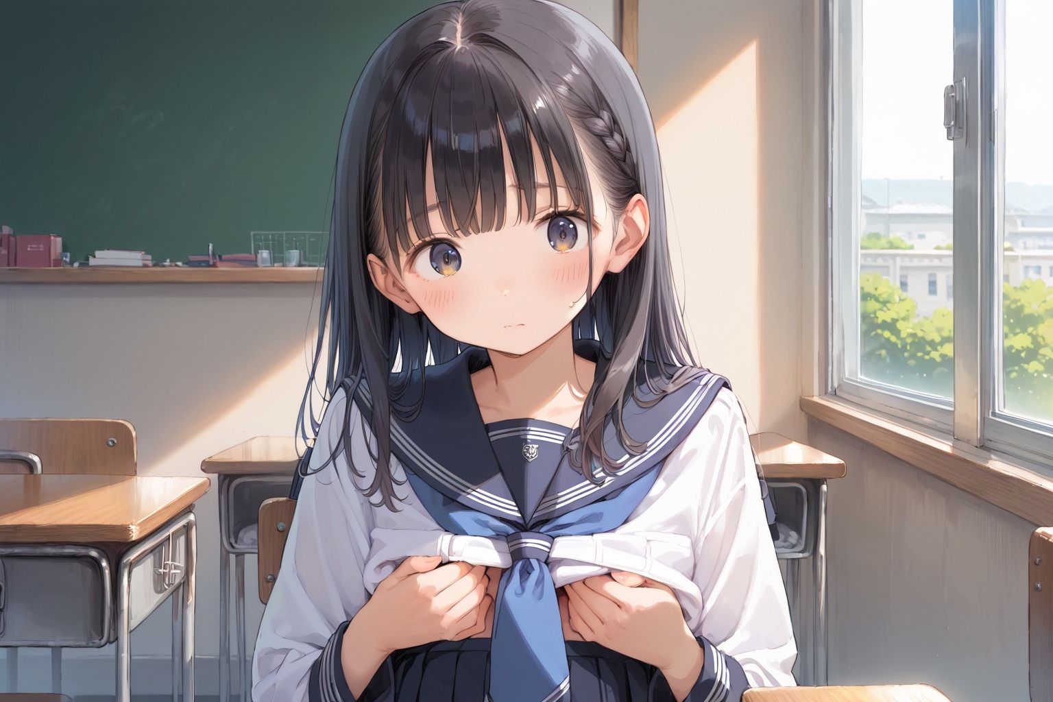 純粋女子校生を性教育 - サンプル画像 2