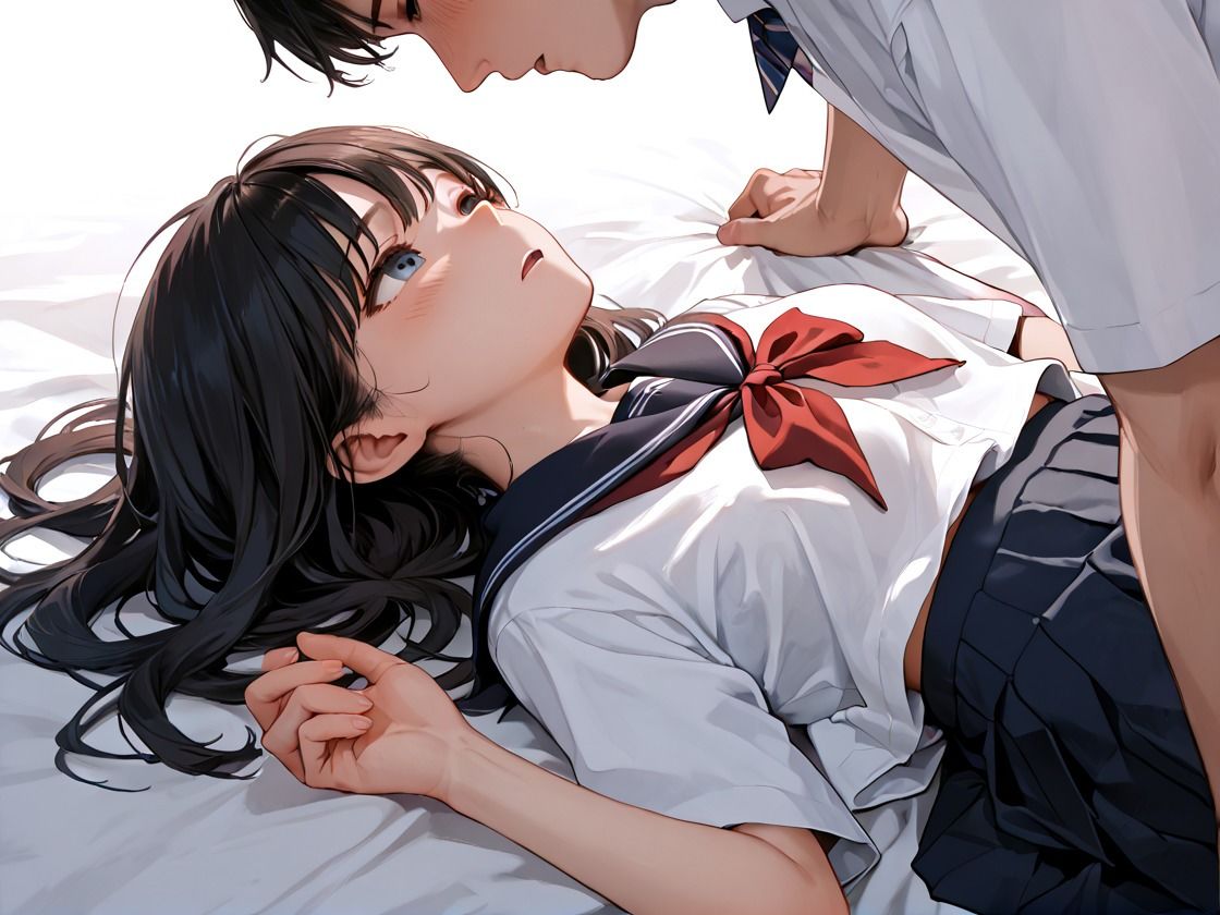 敏感やわ乳女子校生と快楽セックス - サンプル画像 1