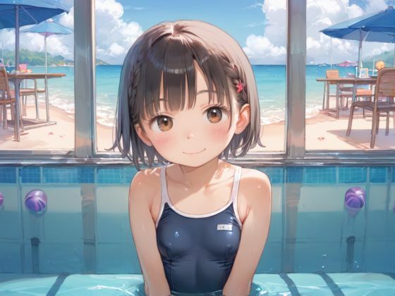 スク水ロリっ子ちゃんはちんぽのおかず - サンプル画像 1