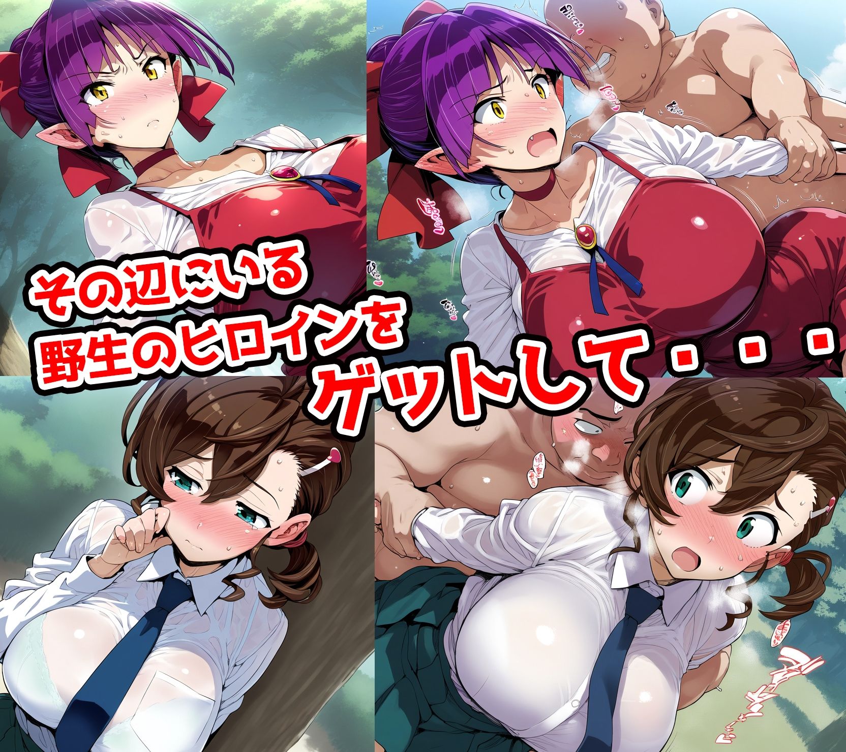 野生少女 ね○娘＆犬山○な 快楽堕ち画像集 500枚 - サンプル画像 1