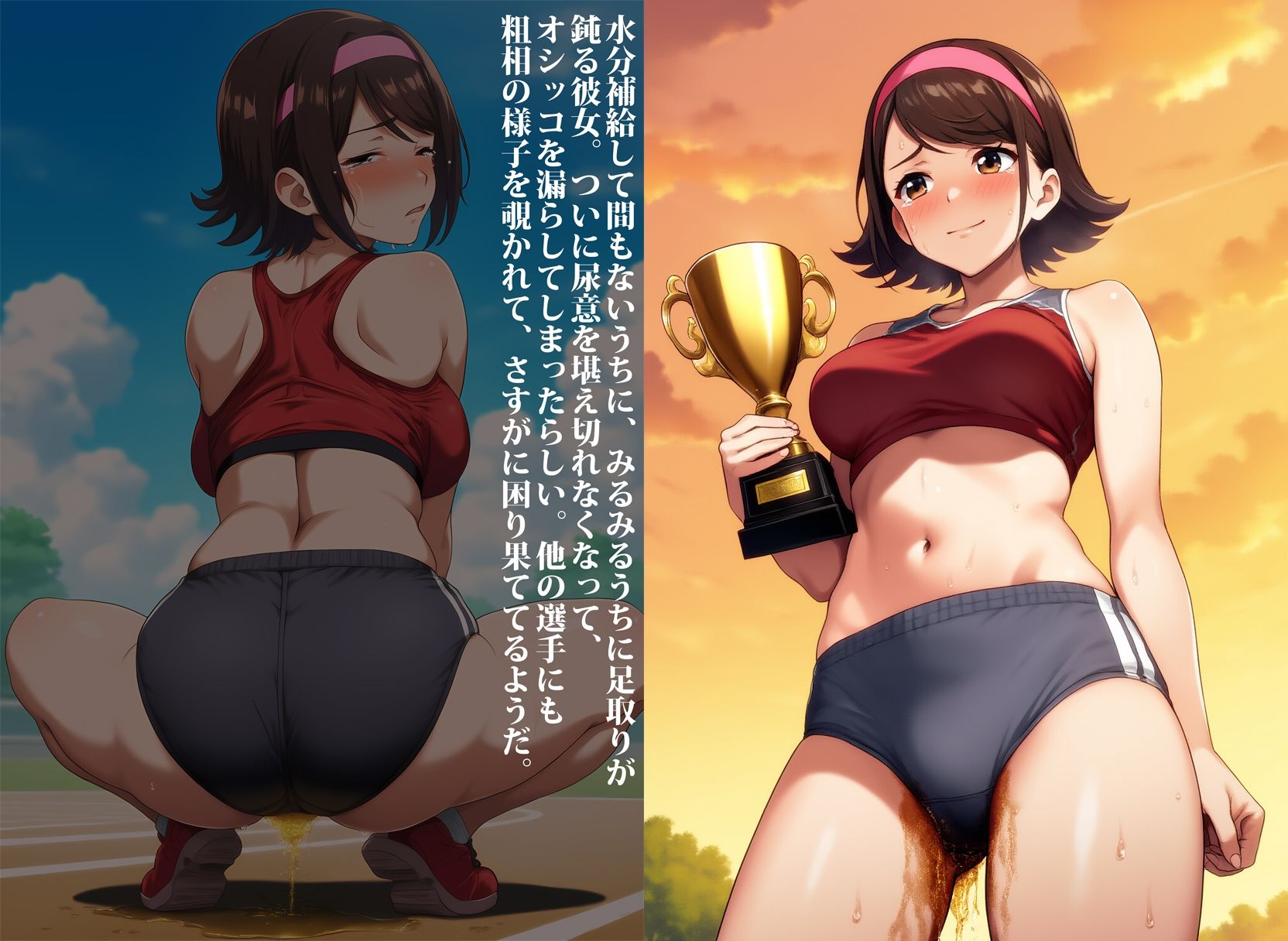 女子アスリートをお漏らしマゾに調教した件 - サンプル画像 10
