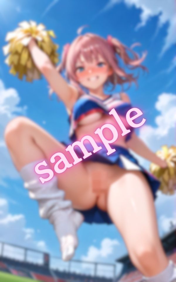 チアガールのノーパンミニスカ姿に発情してしまう画像集 - サンプル画像 2