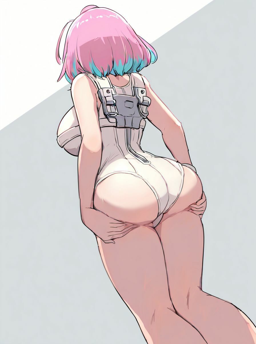 デカムチピンクちゃん 〜純白のレオタードを纏って〜 - サンプル画像 2