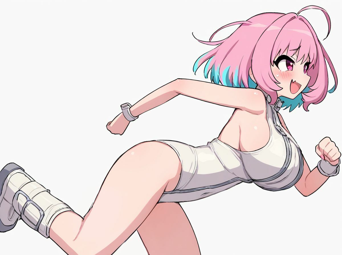 デカムチピンクちゃん 〜純白のレオタードを纏って〜 - サンプル画像 3