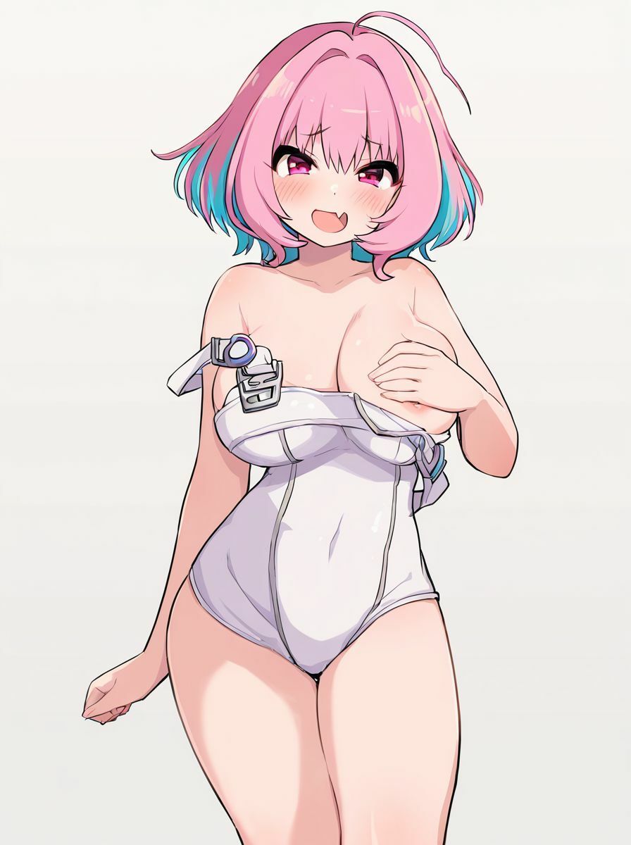 デカムチピンクちゃん 〜純白のレオタードを纏って〜 - サンプル画像 5