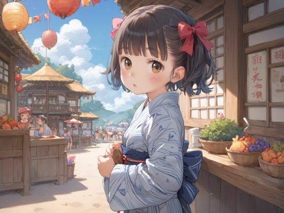 つるぺたロリっ子とエッチな夏祭り - サンプル画像 1