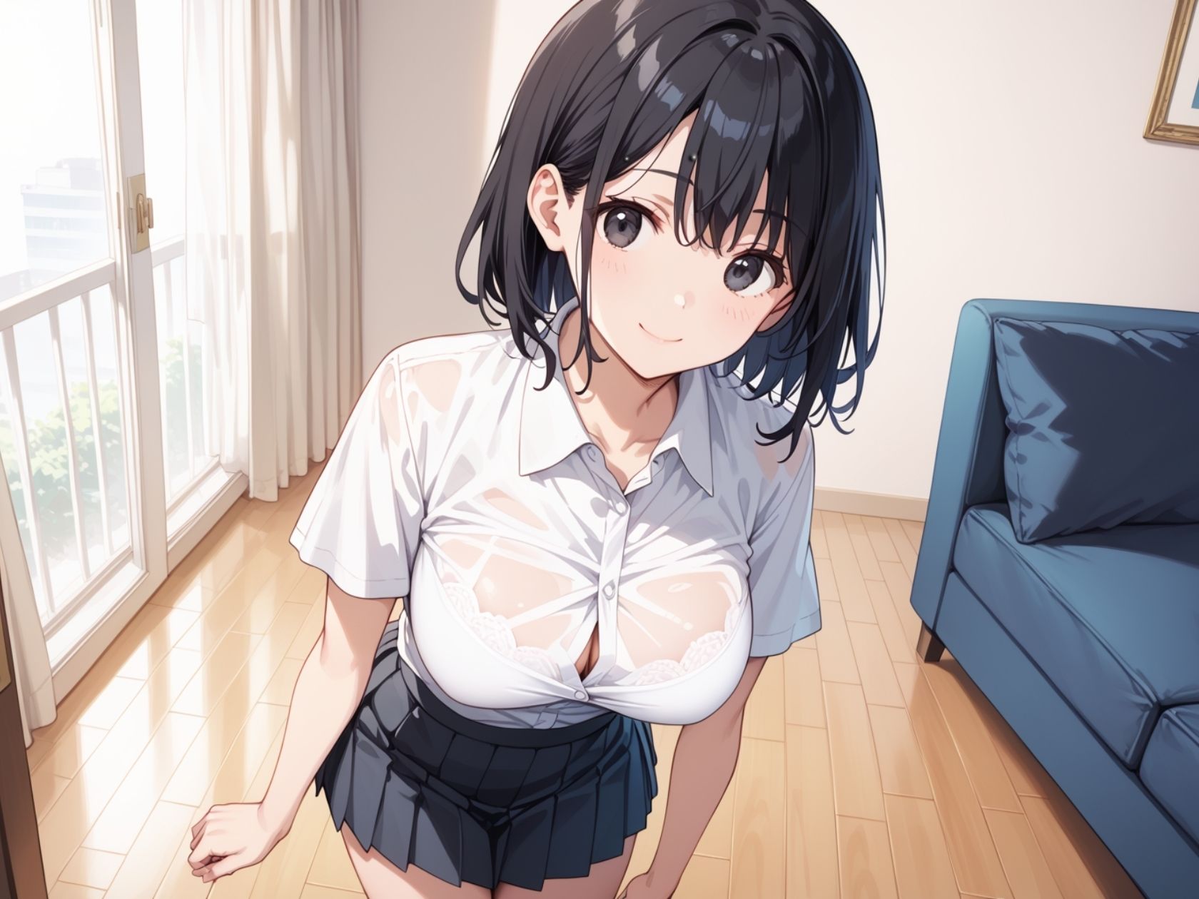 ヤラせてくれるドスケベJK妹の濡れトロ性処理肉便器おま○こ - サンプル画像 1