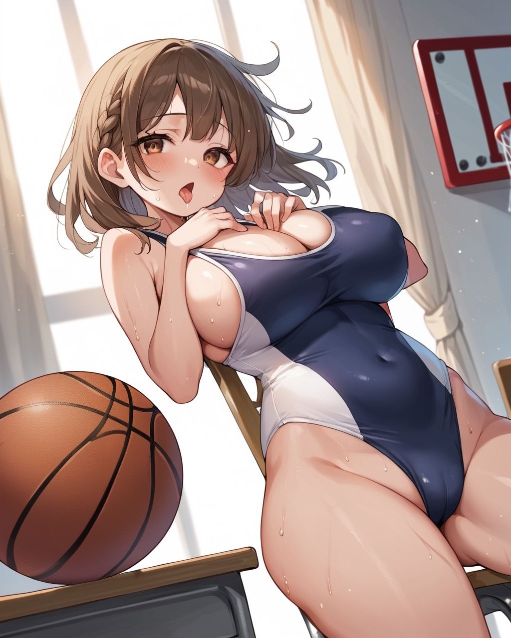 清楚系が脱いだら爆乳くそビッチだった - サンプル画像 7