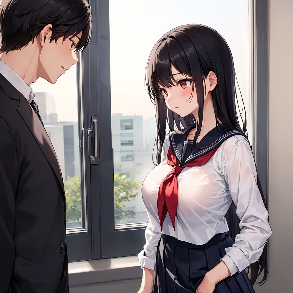 無口で大人しいJKと乱れイキまくり - サンプル画像 1
