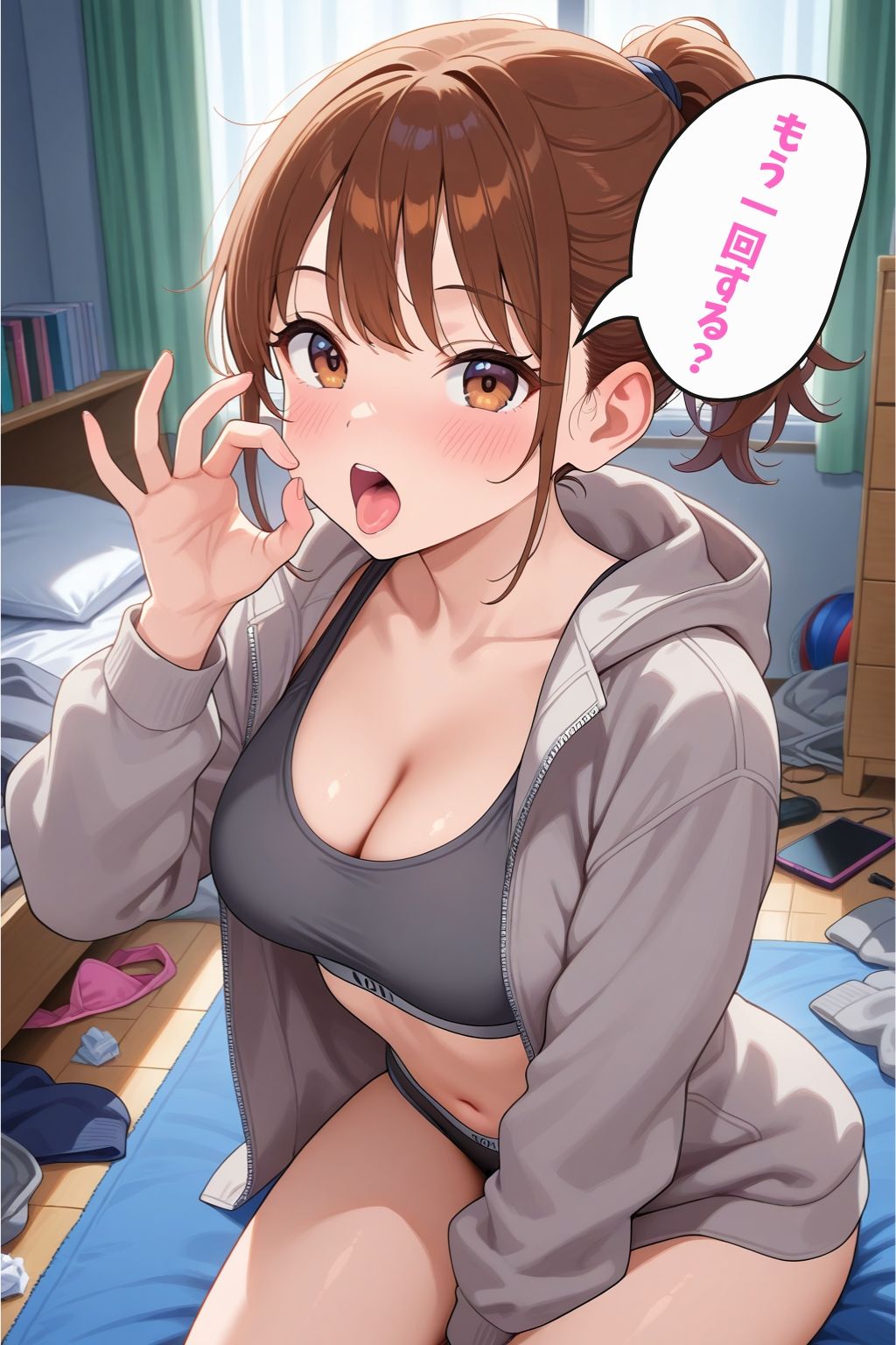 こんなにエロいなんて知らなかった…いつも無気力でだらしない汚部屋女子の性生活 - サンプル画像 8