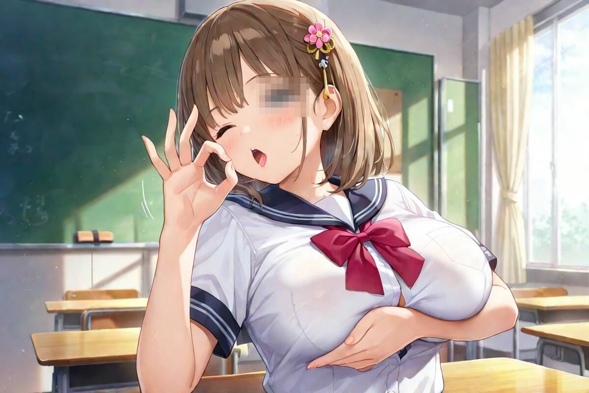 教室でこっそり  私の合図わかるよね？ - サンプル画像 4