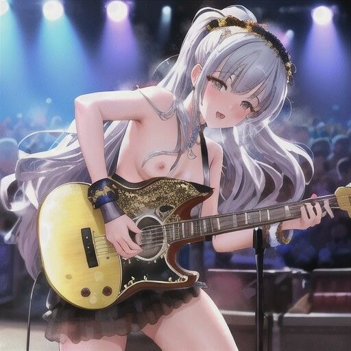 （裏）人気アイドルのエロライブ  銀髪ちゃん編 - サンプル画像 1
