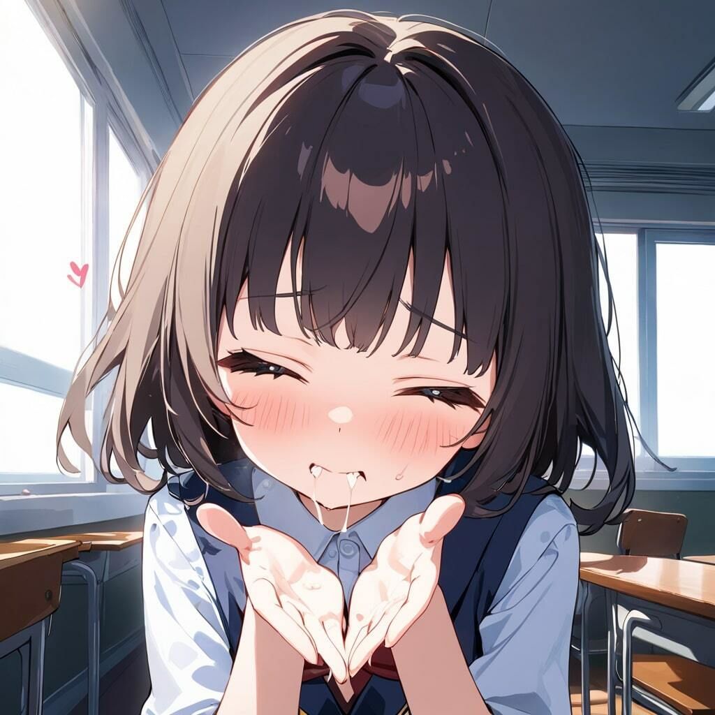 【ごっくん  舌受け口内射精】 - サンプル画像 8