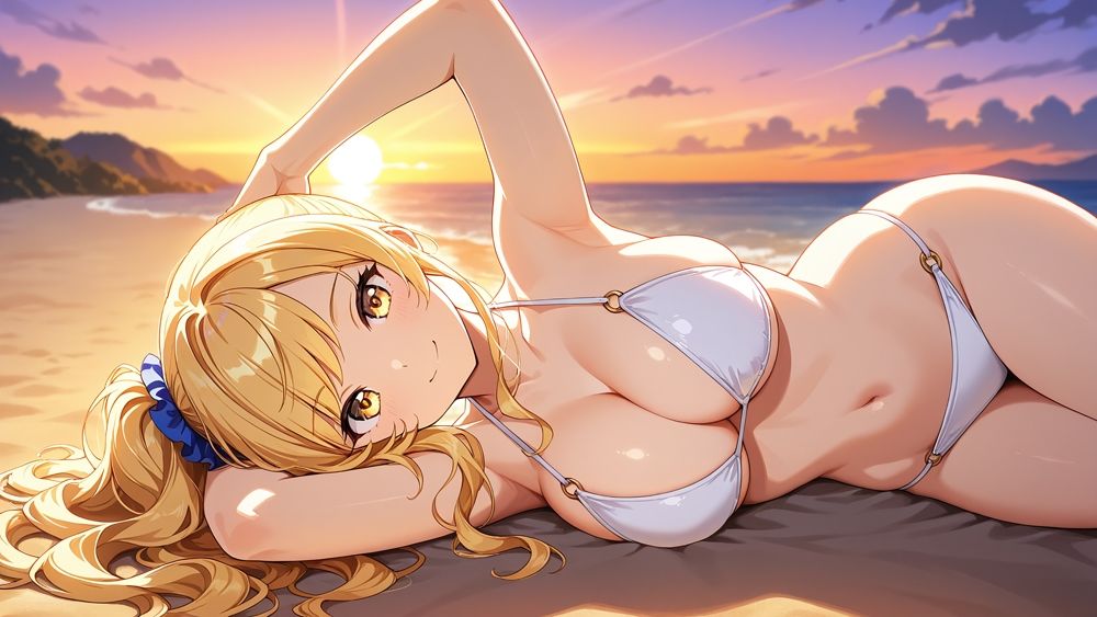 爆乳金髪グラドルと高慢黒髪モデルが撮影で蕩け顔絶頂種付け【400枚収録】【4K】【FANZA専売】 - サンプル画像 3