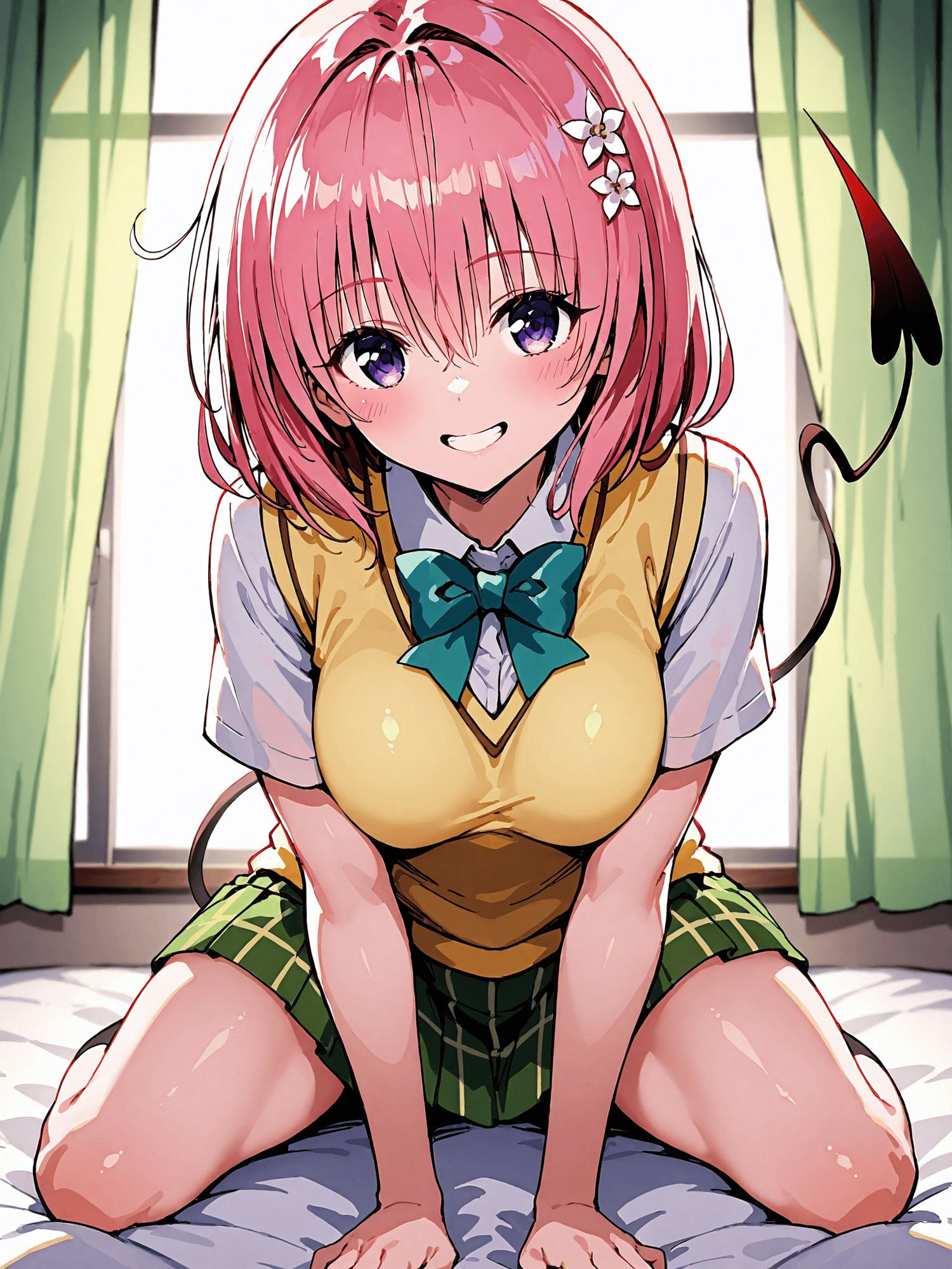 ヒロイン即えっち モ● 制服編 - サンプル画像 1