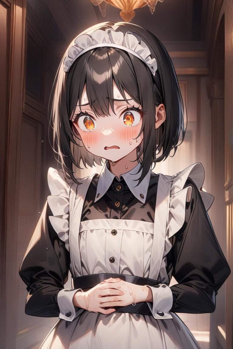 お漏らしするメイドちゃん - サンプル画像 1