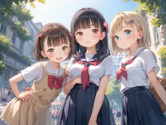 ロリ少女たちの種付け実習 - サンプル画像 1