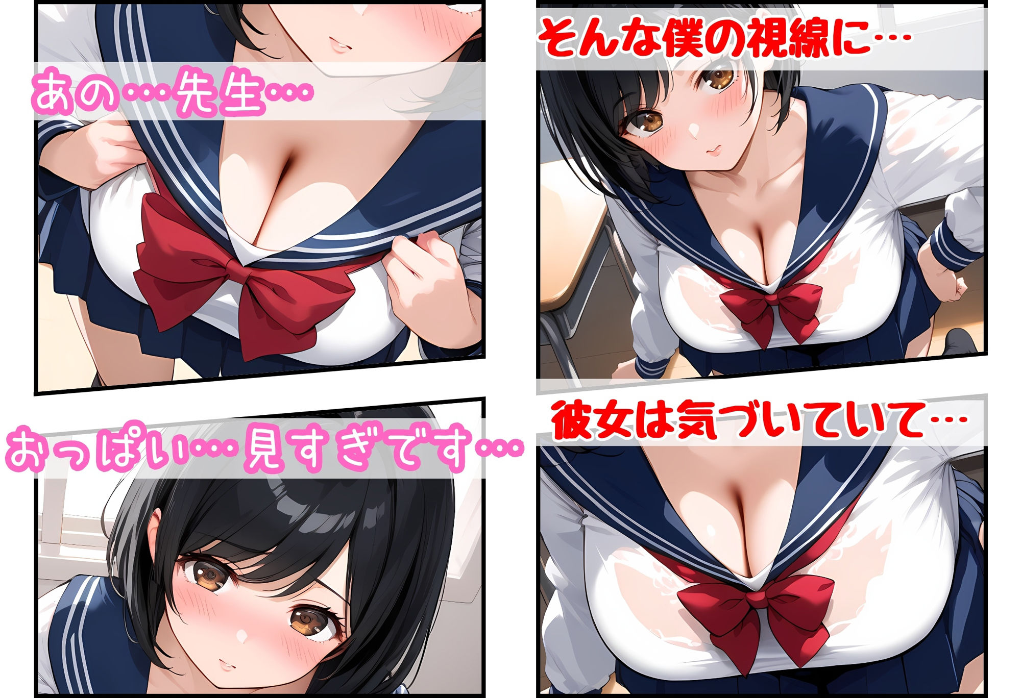 女子生徒の巨乳にたくさん甘えさせてもらう話 - サンプル画像 2