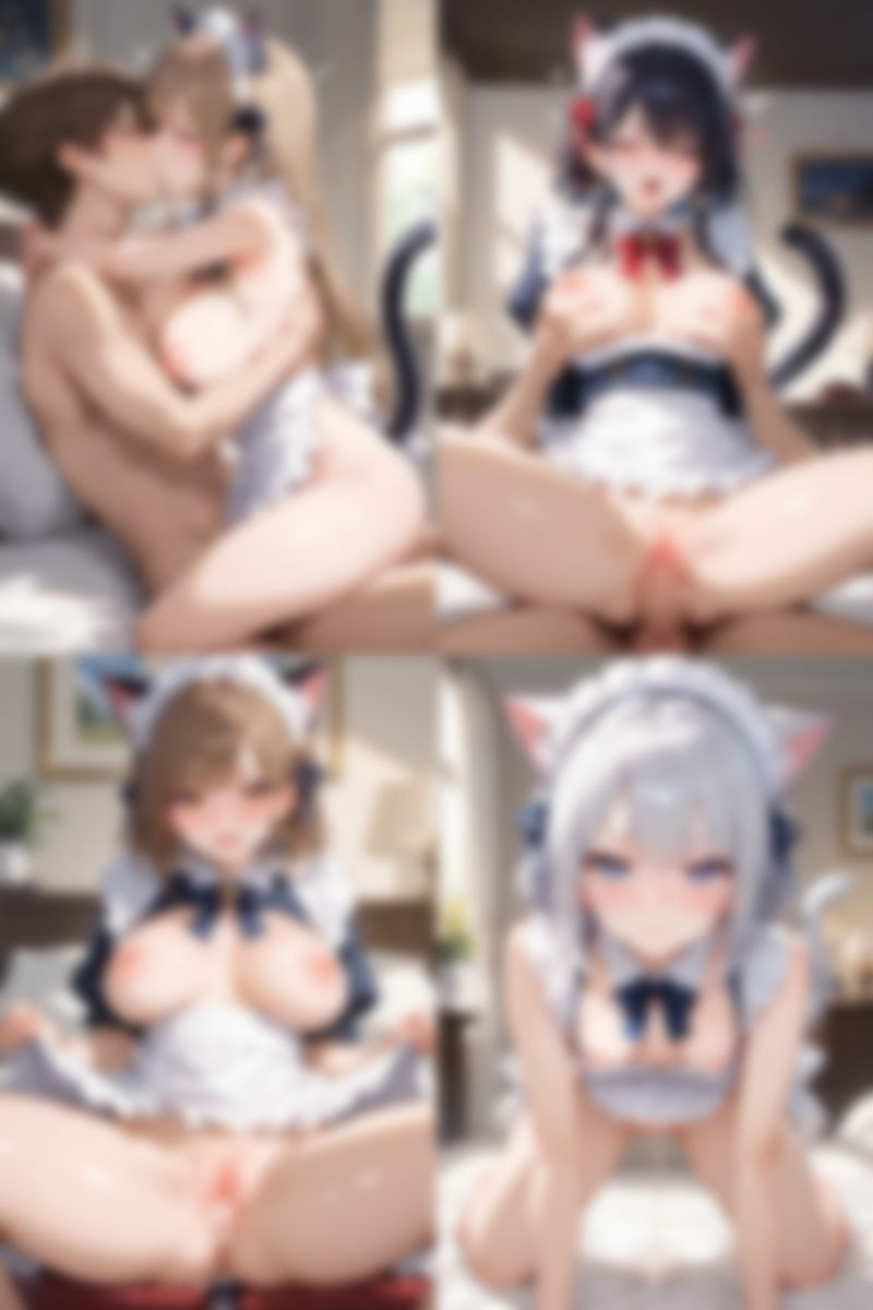 ケモミミ？の楽園 ねこ メイド服編 - サンプル画像 4