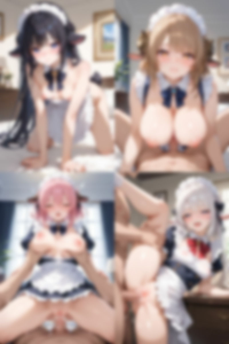 ケモミミ？の楽園 ひつじ メイド服編 - サンプル画像 3