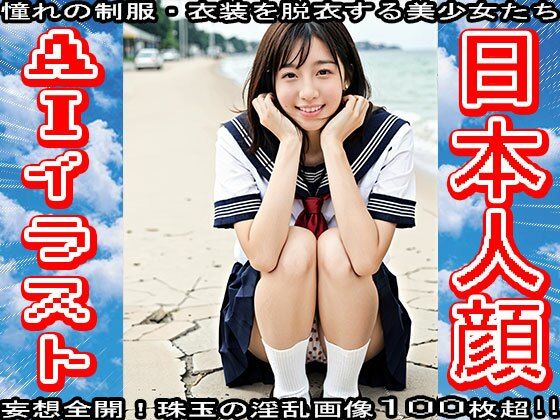エッチなAIイラスト:日本人顔（アイドル顔） - サンプル画像 8