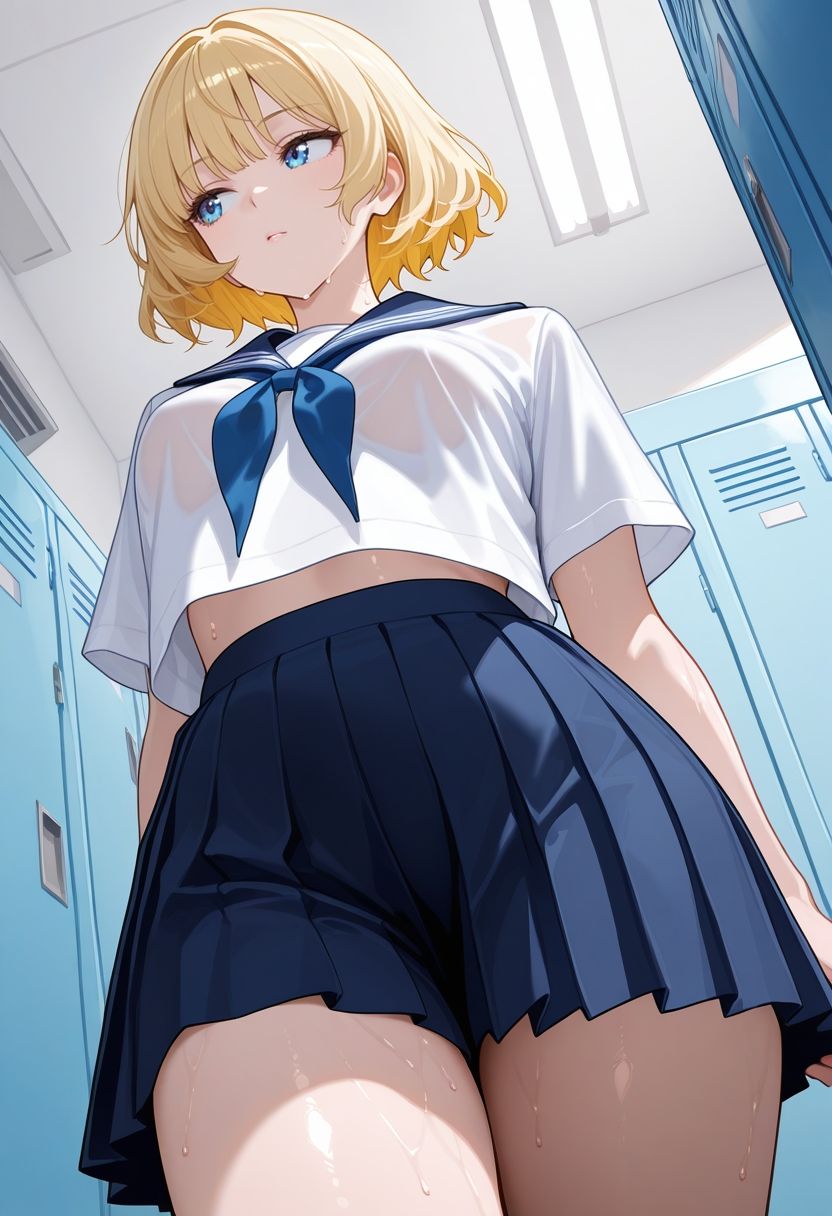 ローアングル盗撮―女子更衣室― - サンプル画像 2