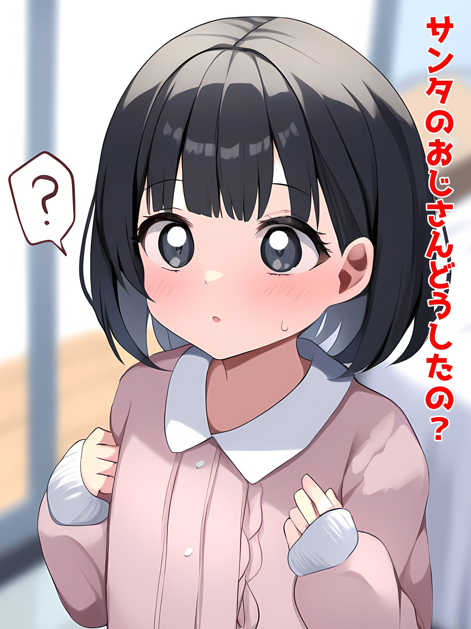 サンタさんクリスマスプレゼントありがとう！ ○リの家にサンタが来て強●中出し受精完了してボテ腹ママになりお迎え棒で出産ハメハメする話 - サンプル画像 1