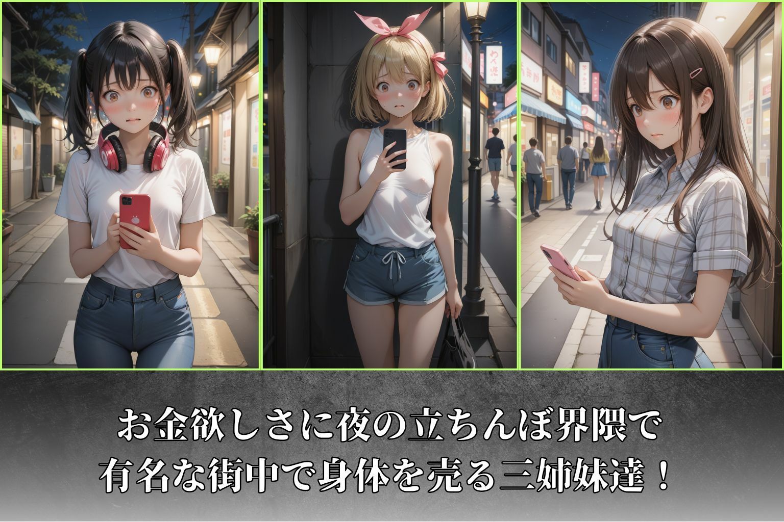 立ちんぼ三姉妹〜家族のために身体を売る三姉妹の実態に迫る〜 - サンプル画像 3
