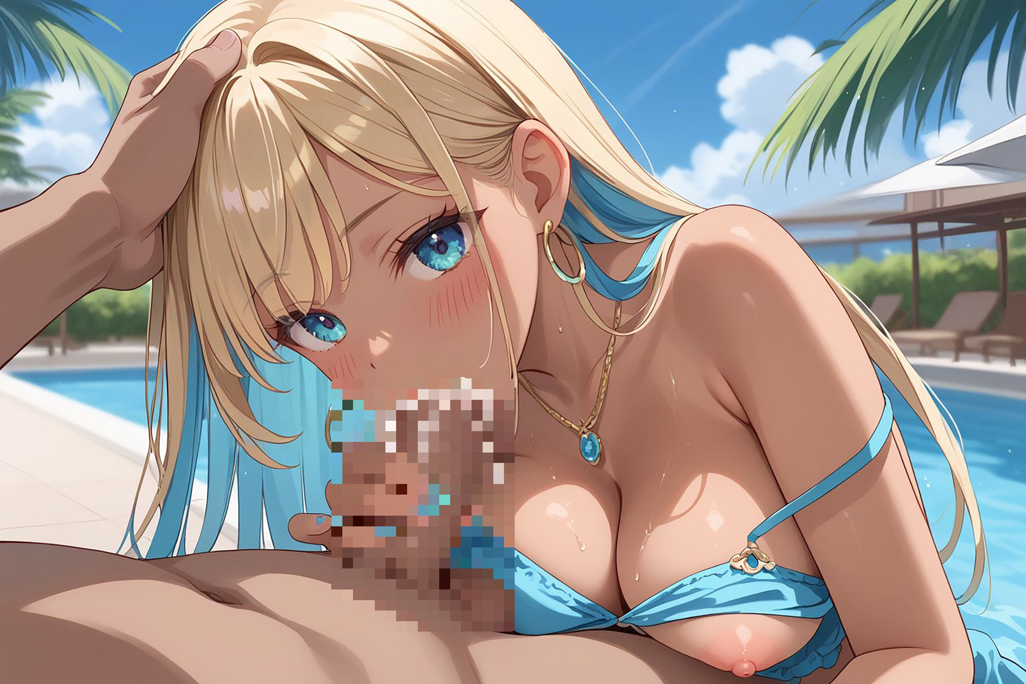奉仕学園No.9〜学園の可愛いギャルとヤリまくり生活！！〜黒ギャルビキニ編vol.1〜 【CG500枚】 - サンプル画像 6