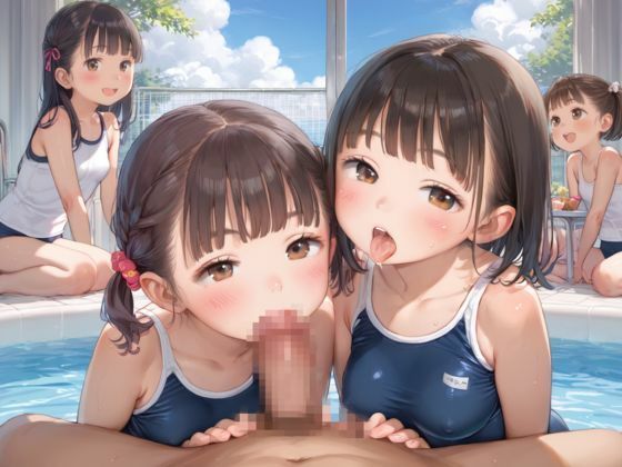 ロリっ子たちと水泳授業 - サンプル画像 4