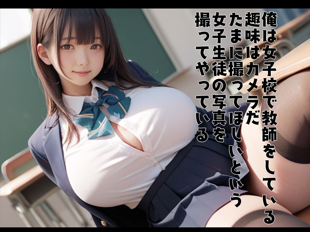 巨乳の教え子たちとひたすらハメ撮りしまくってみた - サンプル画像 1