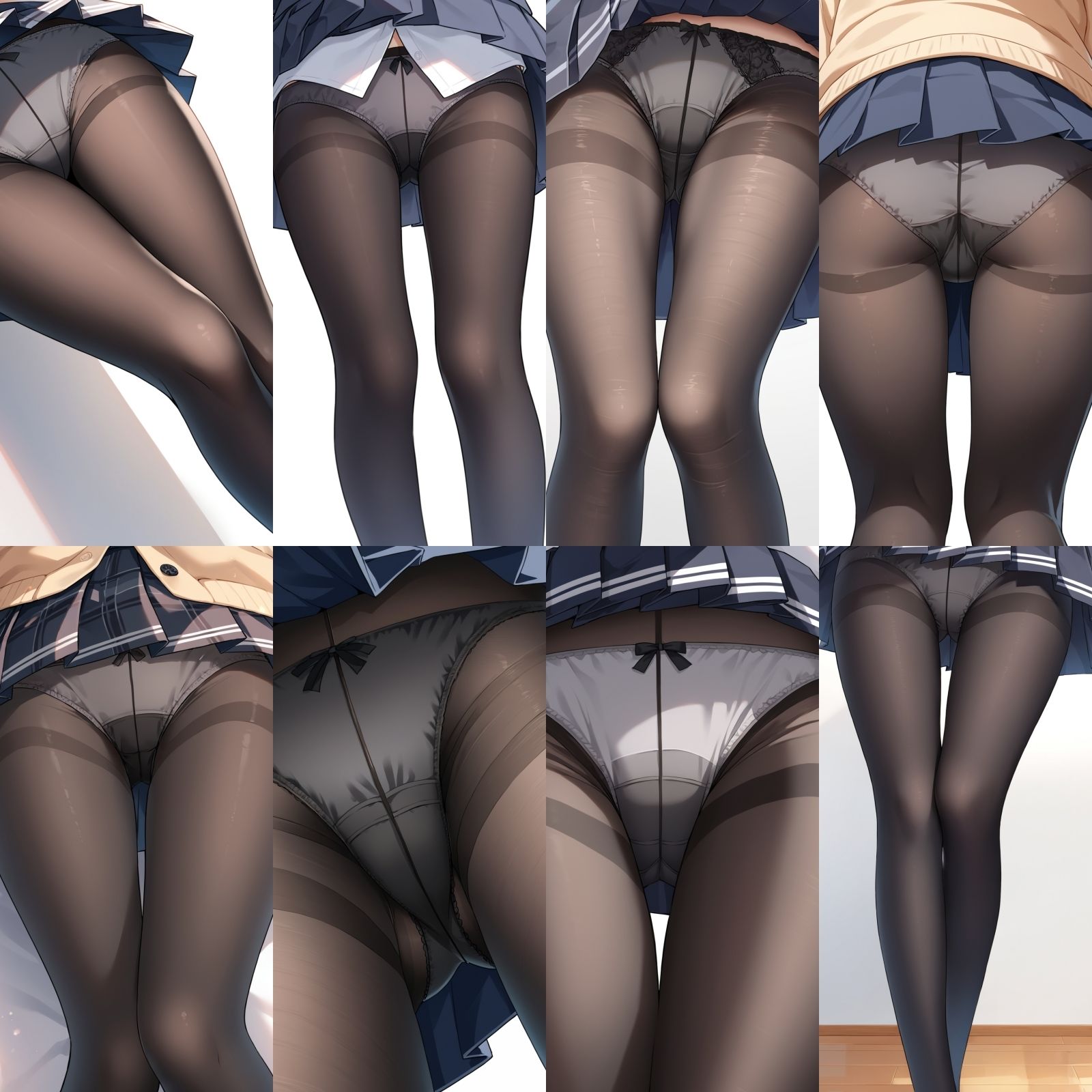 【女子〇生】黒タイツ近距離おパンティー【500枚】 - サンプル画像 3