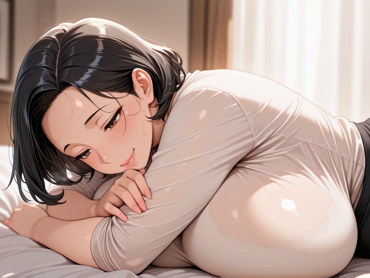 性癖逆転媚薬を注入されてチ○ポでイカされまくって廃人になってしまうむちむち爆乳熟女 - サンプル画像 2