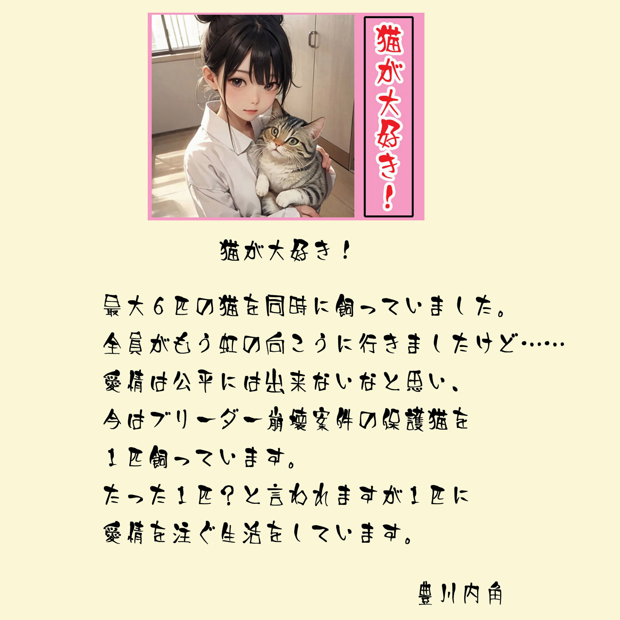 猫が大好き！ - サンプル画像 1