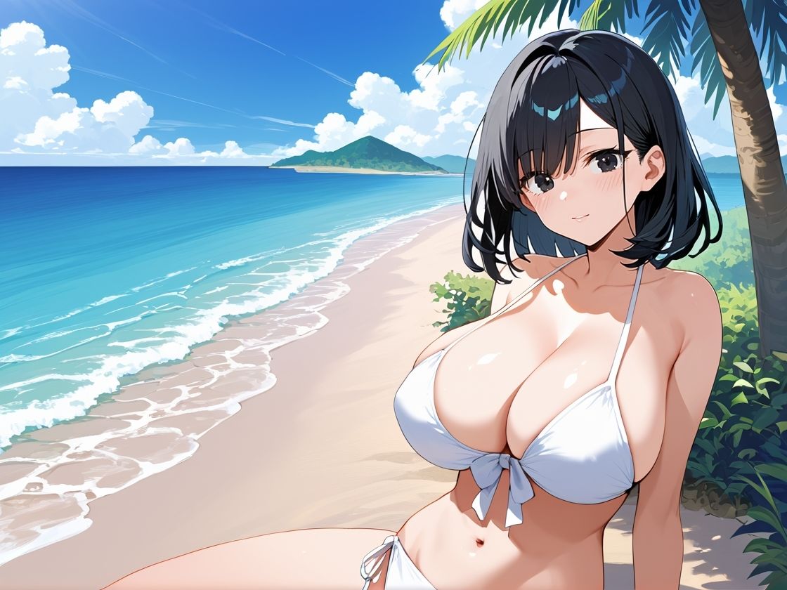 パパ活爆乳女子校生  水着編 - サンプル画像 2