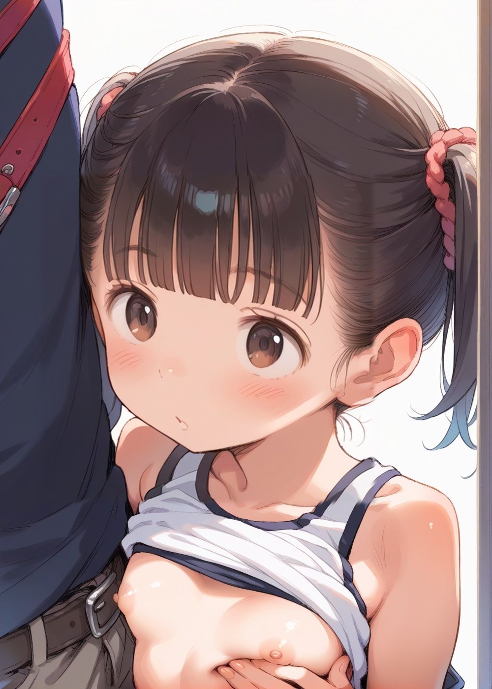 ちっぱいちゃんのおちんぽ搾精居残りれっすん - サンプル画像 3