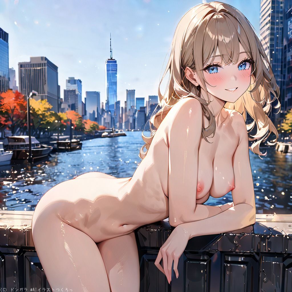 AIイラストCG集60  ザ・露出 in アメリカ  ベラ・ハミルトン - サンプル画像 4