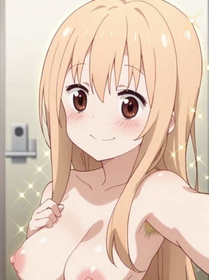 干物妹！うまるちゃんの土間うまるから送られてきた自撮り写真 - サンプル画像 2