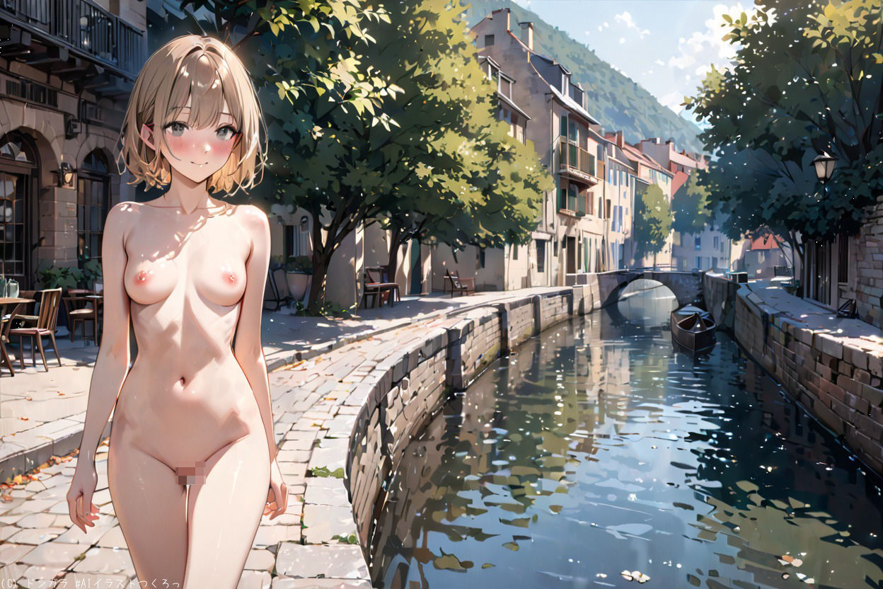 AIイラストCG集65  ザ・露出 in フランス  マリー・ルクレール - サンプル画像 8