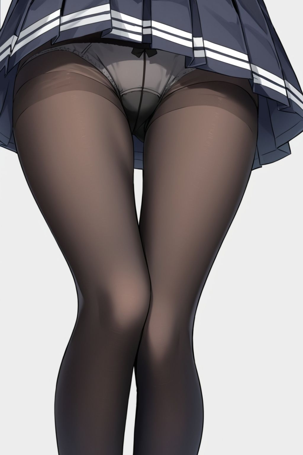 【女子〇生】黒タイツ近距離おパンティー2【500枚】 - サンプル画像 9