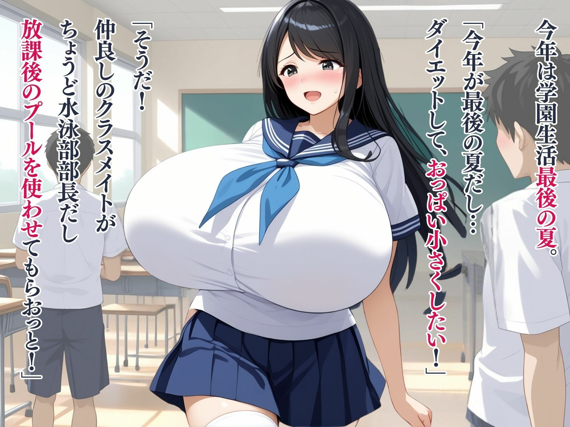 巨乳コンプレックス卑猥ダイエット - サンプル画像 2