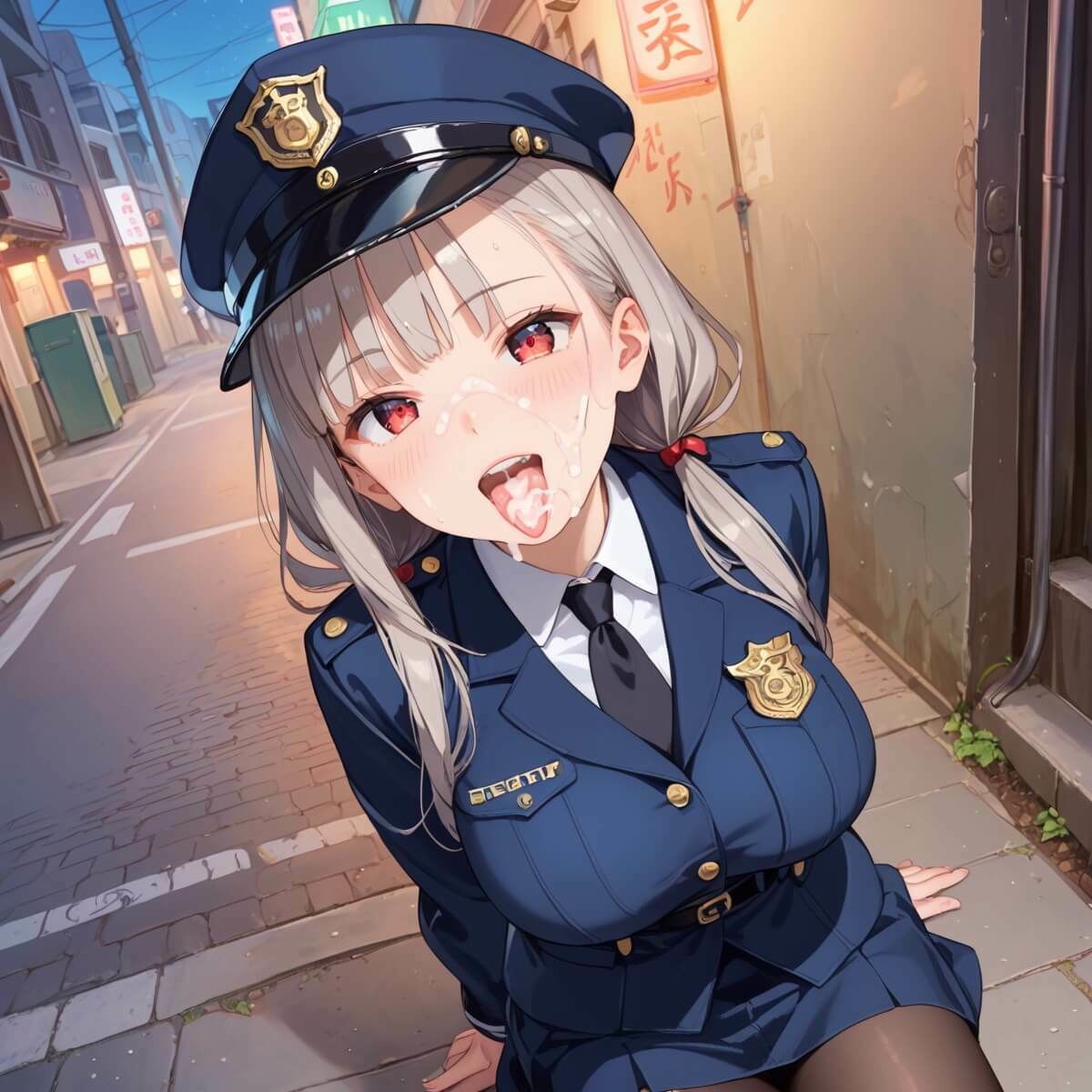 射精しないと、逮捕しちゃうぞ！エチエチ婦警さんの無理難題！！【厳選CG200枚収録】 - サンプル画像 3