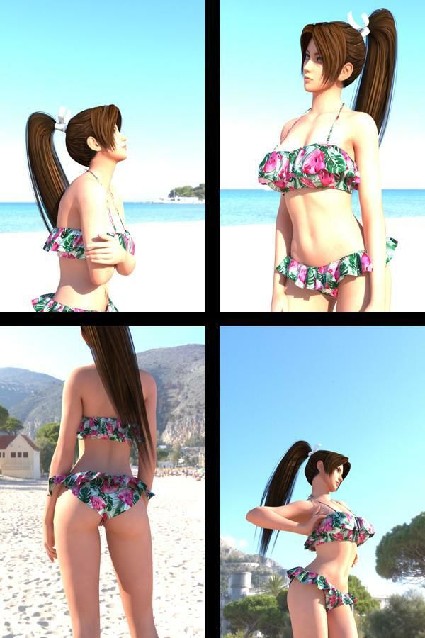 【TD100】元祖セクシー女性格闘家『不知火舞（しらぬいまい）』の学生服写真集SexyNinja-04 - サンプル画像 2