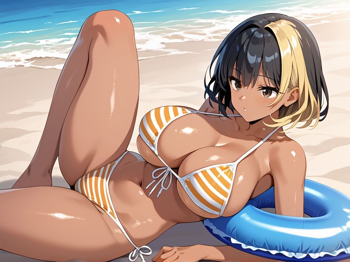 パパ活！爆乳褐色ギャル  南国編 - サンプル画像 2