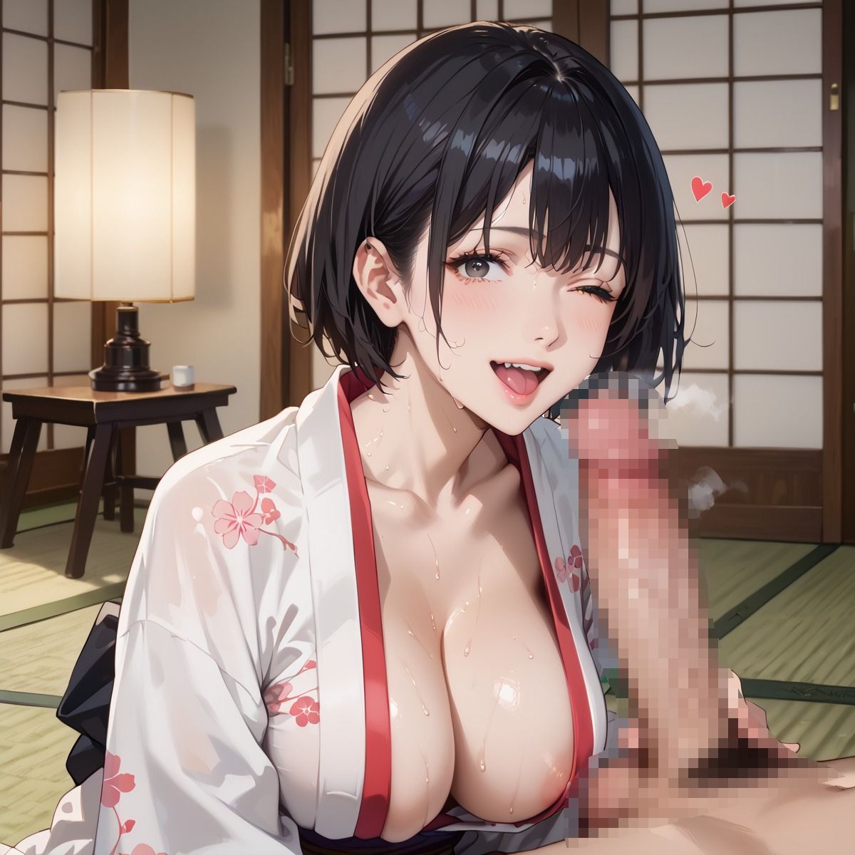 欲求不満な爆乳人妻と汗だくえっち4 - サンプル画像 5