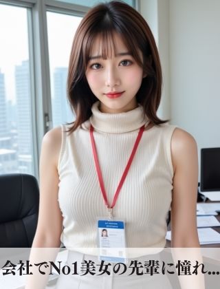 〜妄想シリーズ〜憧れの先輩とオフィスで中出しSEX - サンプル画像 1