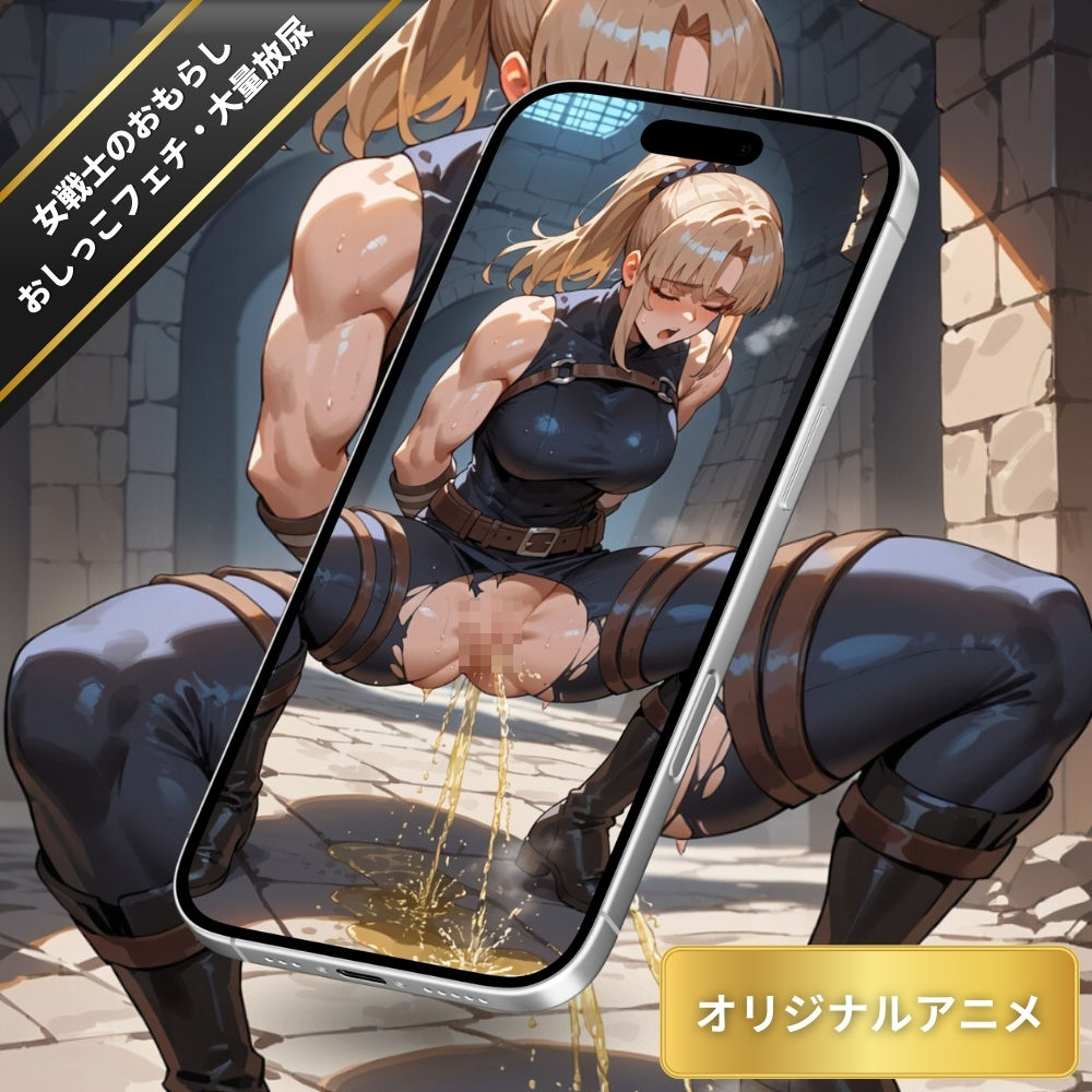 女戦士のおしっこを堪能する！おもらし・大量放尿・おしっこフェチ【変態エロアニメ】 - サンプル画像 4