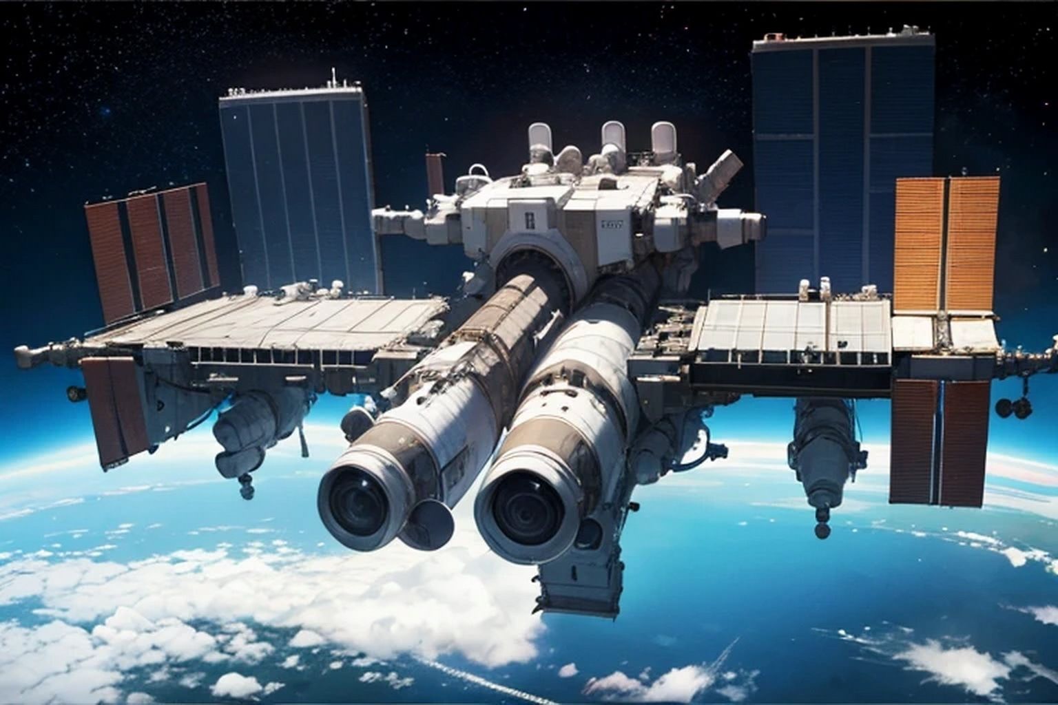 宇宙ステーション  背景素材 - サンプル画像 4