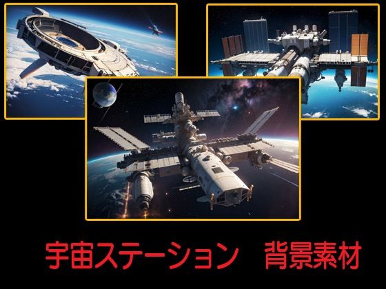 宇宙ステーション  背景素材