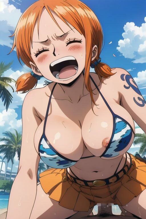 ナミさんと空島に行く前にひたすらHさせて欲しいと頼み込んでみた149枚 - サンプル画像 7